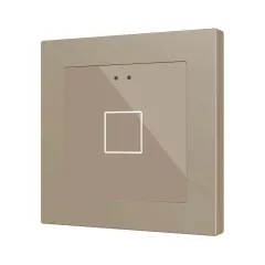   ZENNIO ZVIFR55X1C KNX tapintásérzékelő Flat 55 RGB | 1-csatornás | champagne