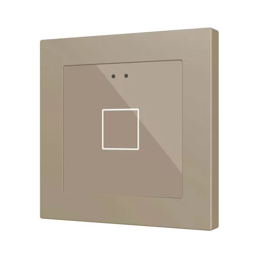 ZENNIO ZVIFR55X1C KNX tapintásérzékelő Flat 55 RGB | 1-csatornás | champagne
