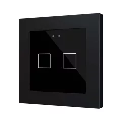   ZENNIO ZVIFR55X2A KNX tapintásérzékelő Flat 55 RGB | 2-csatornás | fekete