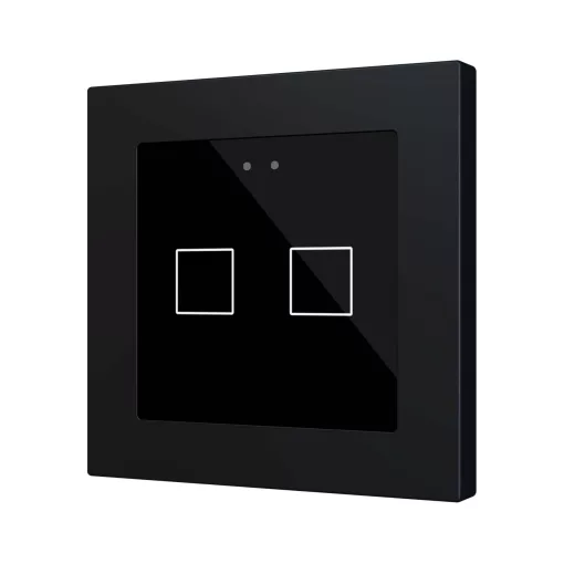 ZENNIO ZVIFR55X2A KNX tapintásérzékelő Flat 55 RGB | 2-csatornás | fekete