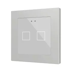   ZENNIO ZVIFR55X2S KNX tapintásérzékelő Flat 55 RGB | 2-csatornás | ezüst