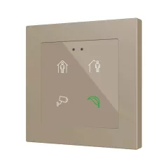   ZENNIO ZVIFR55X4 KNX tapintásérzékelő Flat 55 RGB | 4-csatornás | custom