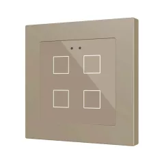   ZENNIO ZVIFR55X4C KNX tapintásérzékelő Flat 55 RGB | 4-csatornás | sampány