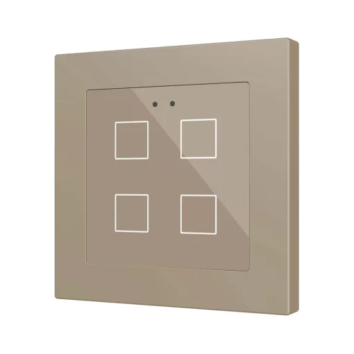 ZENNIO ZVIFR55X4C KNX tapintásérzékelő Flat 55 RGB | 4-csatornás | sampány