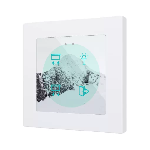 ZENNIO ZVIFR55X4C360 KNX tapintásérzékelő Flat 55 RGB | 4-csatornás | 360° custom