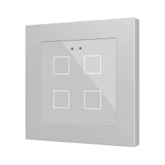   ZENNIO ZVIFR55X4S KNX tapintásérzékelő Flat 55 RGB | 4-csatornás | ezüst