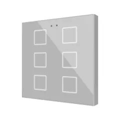   ZENNIO ZVIFR6S KNX tapintásérzékelő Flat RGB | 6-csatornás | ezüst