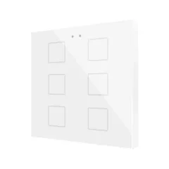   ZENNIO ZVIFR6W KNX tapintásérzékelő Flat RGB | 6-csatornás | fehér