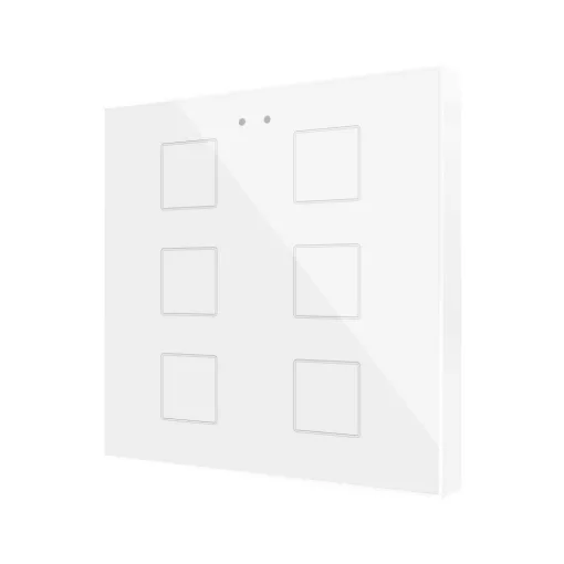 ZENNIO ZVIFR6W KNX tapintásérzékelő Flat RGB | 6-csatornás | fehér