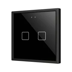   ZENNIO ZVIFR70X2A KNX tapintásérzékelő Flat 70 RGB | 2-csatornás | fekete