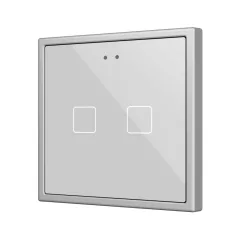   ZENNIO ZVIFR70X2S KNX tapintásérzékelő Flat 70 RGB | 2-csatornás | ezüst