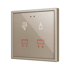   ZENNIO ZVIFR70X4 KNX tapintásérzékelő Flat 70 RGB | 4-csatornás | custom