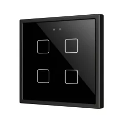   ZENNIO ZVIFR70X4A KNX tapintásérzékelő Flat 70 RGB | 4-csatornás | fekete
