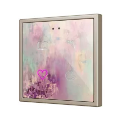   ZENNIO ZVIFR70X4C360 KNX tapintásérzékelő Flat 70 RGB | 4-csatornás | 360° custom