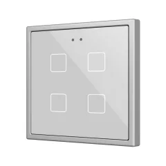   ZENNIO ZVIFR70X4S KNX tapintásérzékelő Flat 70 RGB | 4-csatornás | ezüst
