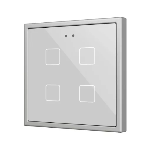 ZENNIO ZVIFR70X4S KNX tapintásérzékelő Flat 70 RGB | 4-csatornás | ezüst