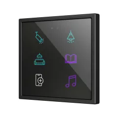   ZENNIO ZVIFR70X6 KNX tapintásérzékelő Flat 70 RGB | 6-csatornás | custom