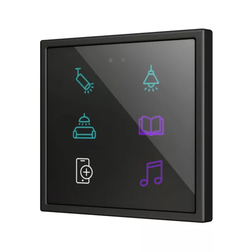 ZENNIO ZVIFR70X6 KNX tapintásérzékelő Flat 70 RGB | 6-csatornás | custom