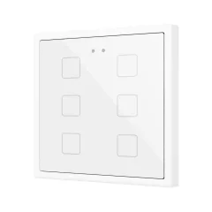   ZENNIO ZVIFR70X6W KNX tapintásérzékelő Flat 70 RGB | 6-csatornás | fehér