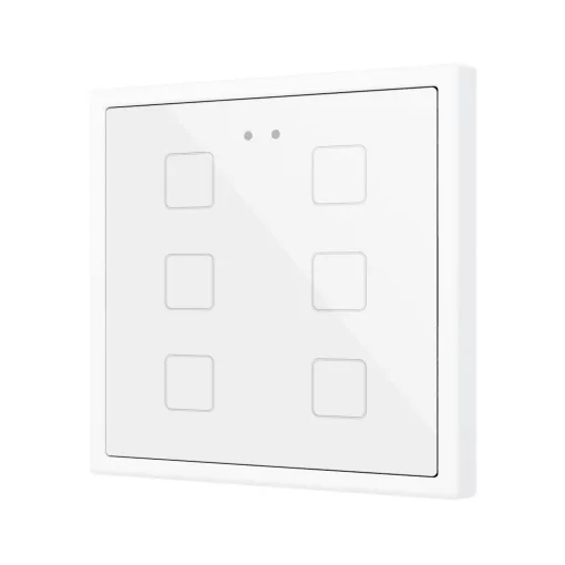ZENNIO ZVIFR70X6W KNX tapintásérzékelő Flat 70 RGB | 6-csatornás | fehér