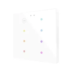   ZENNIO ZVIFR8 KNX tapintásérzékelő Flat RGB | 8-csatornás | custom