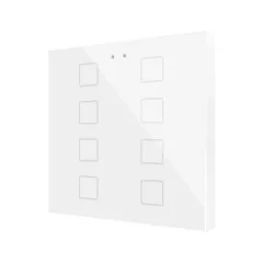   ZENNIO ZVIFR8W KNX tapintásérzékelő Flat RGB | 8-csatornás | fehér