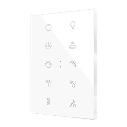 ZENNIO ZVIFXLX10 KNX tapintásérzékelő Flat XL | 10-csatornás | custom