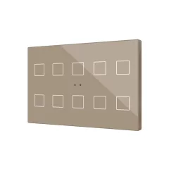  ZENNIO ZVIFXLX10C KNX tapintásérzékelő Flat XL | 10-csatornás | champagne