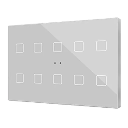 ZENNIO ZVIFXLX10S KNX tapintásérzékelő Flat XL | 10-csatornás | ezüst