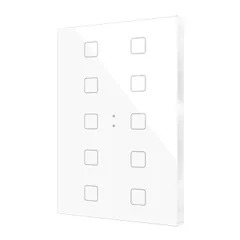   ZENNIO ZVIFXLX10W KNX tapintásérzékelő Flat XL | 10-csatornás | fehér