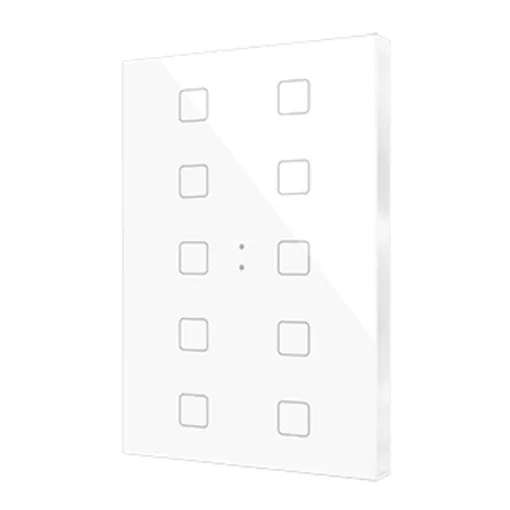 ZENNIO ZVIFXLX10W KNX tapintásérzékelő Flat XL | 10-csatornás | fehér