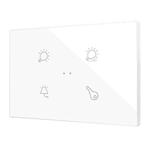 ZENNIO ZVIFXLX4 KNX tapintásérzékelő Flat XL | 4-csatornás | custom