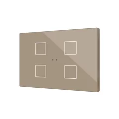   ZENNIO ZVIFXLX4C KNX tapintásérzékelő Flat XL | 4-csatornás | champagne