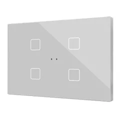   ZENNIO ZVIFXLX4S KNX tapintásérzékelő Flat XL | 4-csatornás | ezüst