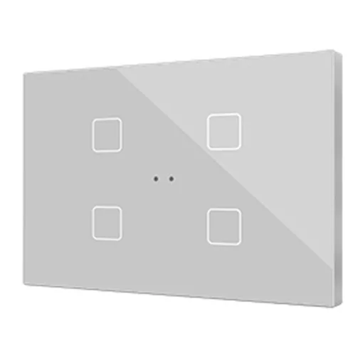 ZENNIO ZVIFXLX4S KNX tapintásérzékelő Flat XL | 4-csatornás | ezüst