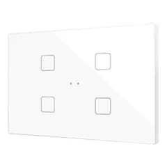   ZENNIO ZVIFXLX4W KNX tapintásérzékelő Flat XL | 4-csatornás | fehér