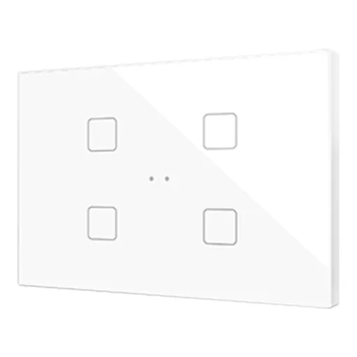 ZENNIO ZVIFXLX4W KNX tapintásérzékelő Flat XL | 4-csatornás | fehér