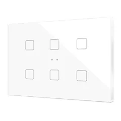   ZENNIO ZVIFXLX6W KNX tapintásérzékelő Flat XL | 6-csatornás | fehér