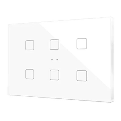 ZENNIO ZVIFXLX6W KNX tapintásérzékelő Flat XL | 6-csatornás | fehér