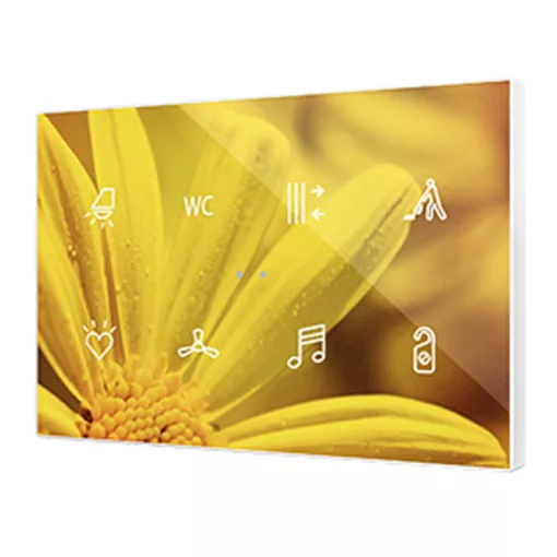 ZENNIO ZVIFXLX8 KNX tapintásérzékelő Flat XL | 8-csatornás | custom