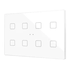   ZENNIO ZVIFXLX8GW KNX tapintásérzékelő Flat XL | 8-csatornás | fényes fehér