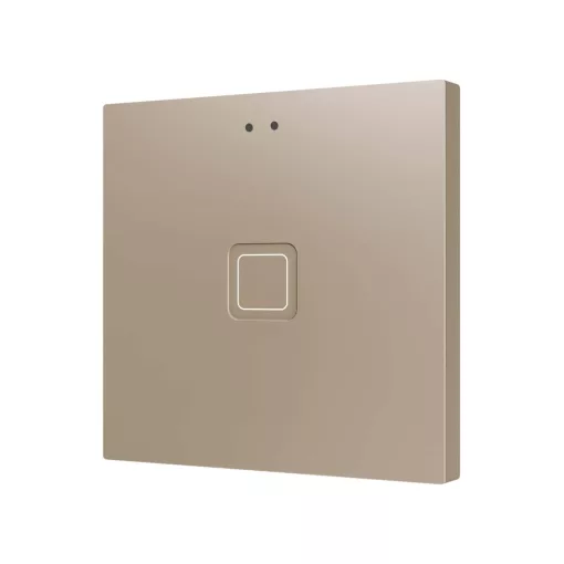 ZENNIO ZVITR1C KNX tapintásérzékelő Tecla RGB | 1 kimenetes | champagne