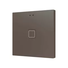   ZENNIO ZVITR1M KNX tapintásérzékelő Tecla RGB | 1 kimenetes | mokka