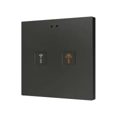   ZENNIO ZVITR2 KNX tapintásérzékelő Tecla RGB | 2-csatornás | custom