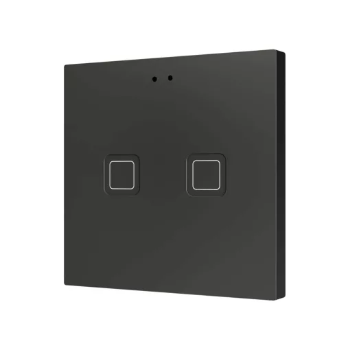 ZENNIO ZVITR2A KNX tapintásérzékelő Tecla RGB | 2-csatornás | fekete