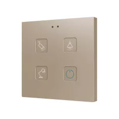   ZENNIO ZVITR4 KNX tapintásérzékelő Tecla RGB | 4-csatornás | custom
