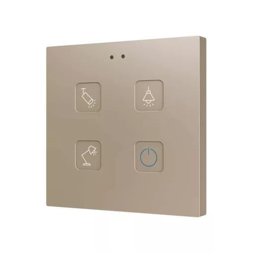 ZENNIO ZVITR4 KNX tapintásérzékelő Tecla RGB | 4-csatornás | custom
