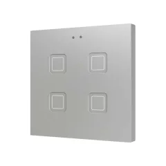   ZENNIO ZVITR4S KNX tapintásérzékelő Tecla RGB | 4-csatornás | ezüst