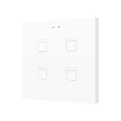   ZENNIO ZVITR4W KNX tapintásérzékelő Tecla RGB | 4-csatornás | fehér