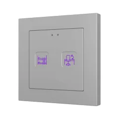   ZENNIO ZVITR55X2 KNX tapintásérzékelő Tecla 55 RGB | 2-csatornás | custom